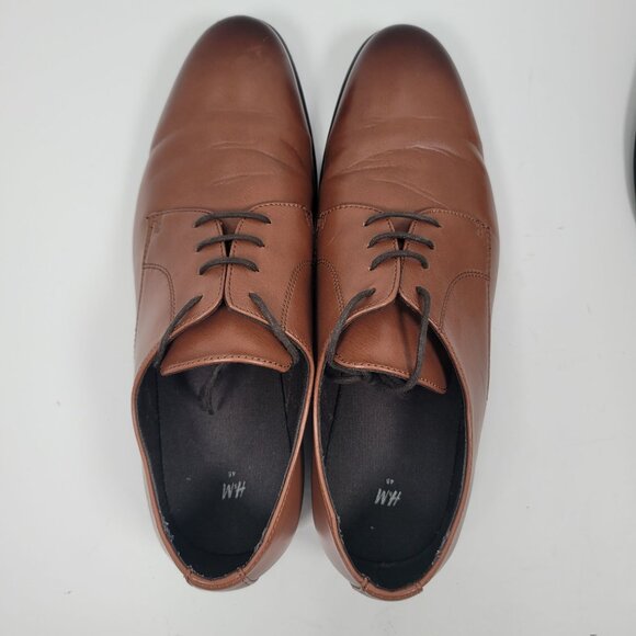 H&M Men's Low Heel Brown Oxfords Casual Dress Shoes US Size 11.5 - Picture 5 of 8